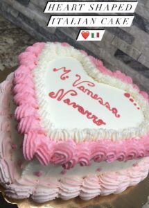 Italian Cake Heart Shaped